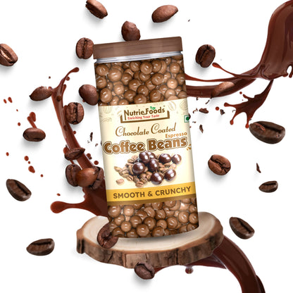 Nutriefoods Premium Chocolate Coated Espresso Coffee Beans | Roasted & Crunchy (200g)