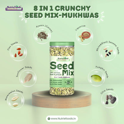 Nutriefoods Nutritious Crunchy 8 in 1 Seed Mix Mukhwas (Mouthfreshner) (180gm)