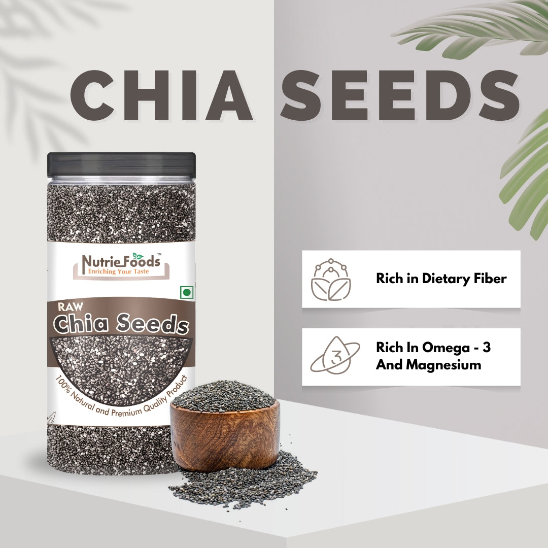 Nutriefoods Raw Pumpkin, Chia, and Sunflower Seeds Combo Pack Of 3 Seeds (600g)