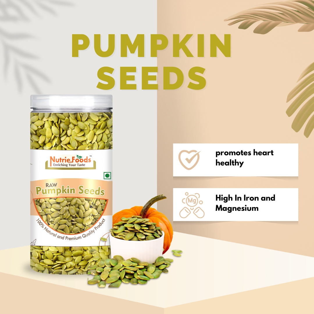 Nutriefoods Raw Pumpkin, Chia, and Sunflower Seeds Combo Pack Of 3 Seeds (600g)