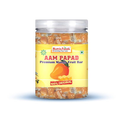 Nutriefoods Aam Papad | 100% Natural Fruit Pulp Candy | Premium Mango Fruit Bar