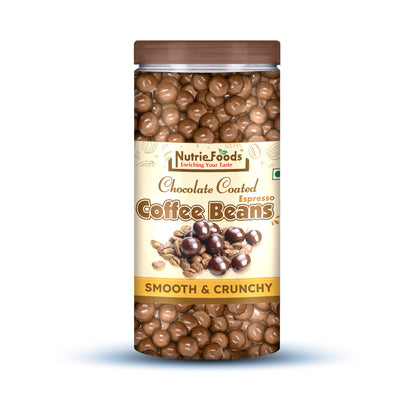 Nutriefoods Premium Chocolate Coated Espresso Coffee Beans | Roasted & Crunchy (200g)