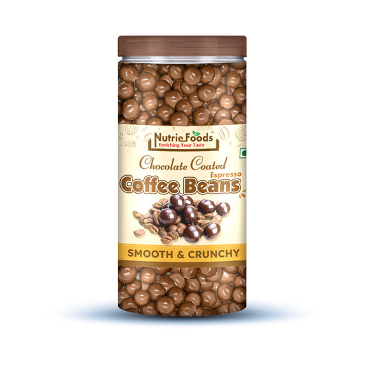 Nutriefoods Premium Chocolate Coated Espresso Coffee Beans | Roasted & Crunchy (200g)