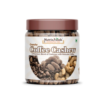 Nutriefoods Crunchy Coffee Cashew | A Premium Blend of Cashews with Robusta Coffee | A Crunchy Delight (250gm)