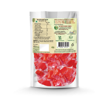 Nutriefoods Pink Guava Toffee | 100% Natural Fruit Candy | Premium Guava Fruit Bar