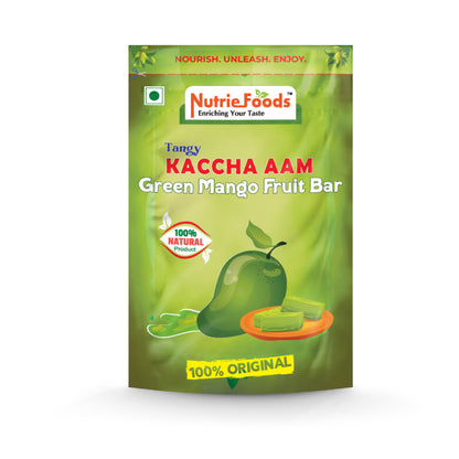 Nutriefoods Kaccha Aam | Green Mango Fruit Bar | 100% Natural Fruit Candy | Premium Raw Mango Toffee (400gm)