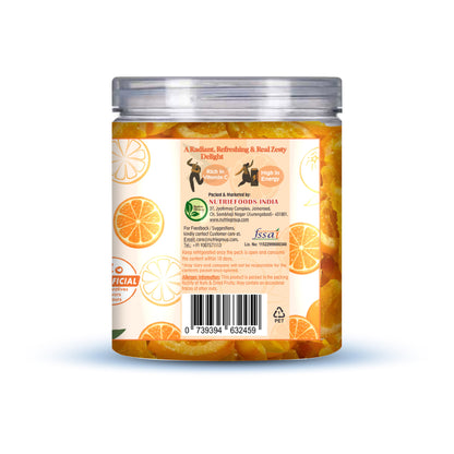 Nutriefoods Premium Dried Orange Slices | Rich in Vitamin C | 100% Natural Orange Bites | No Added Color, Flavors (250gm)