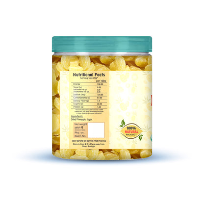 Nutriefoods Tasty Pineapple Bites | Sweet & Sour | 100% Natural, No Additives Added | Pineapple Candy | Original Flavor (300g)