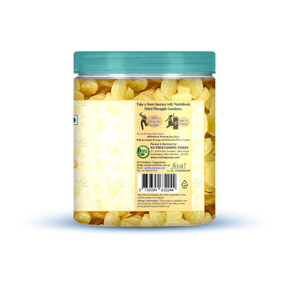 Nutriefoods Tasty Pineapple Bites | Sweet & Sour | 100% Natural, No Additives Added | Pineapple Candy | Original Flavor (300g)