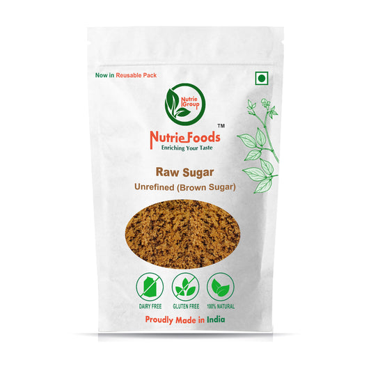 Nutriefoods Dark Brown Raw Sugar | Unrefined, 100% Chemical Free and Natural (400 gm)