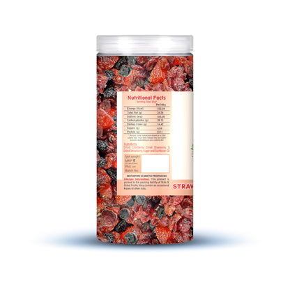 Nutriefoods Antioxidant Trio Berry Mix | Blended with Dried Strawberry, Blueberry and Cranberry