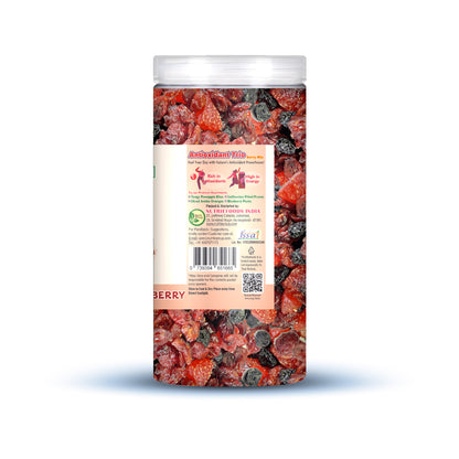 Nutriefoods Antioxidant Trio Berry Mix | Blended with Dried Strawberry, Blueberry and Cranberry